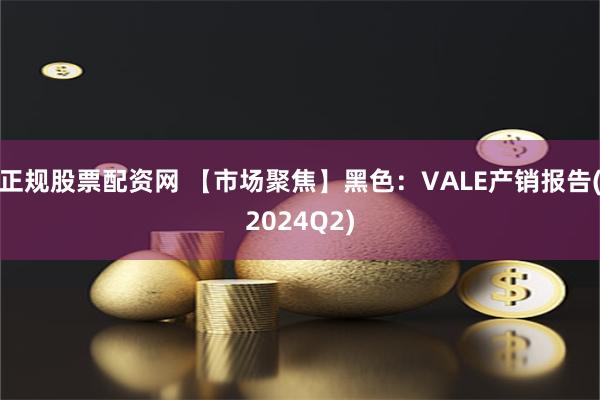 正规股票配资网 【市场聚焦】黑色：VALE产销报告(2024Q2)